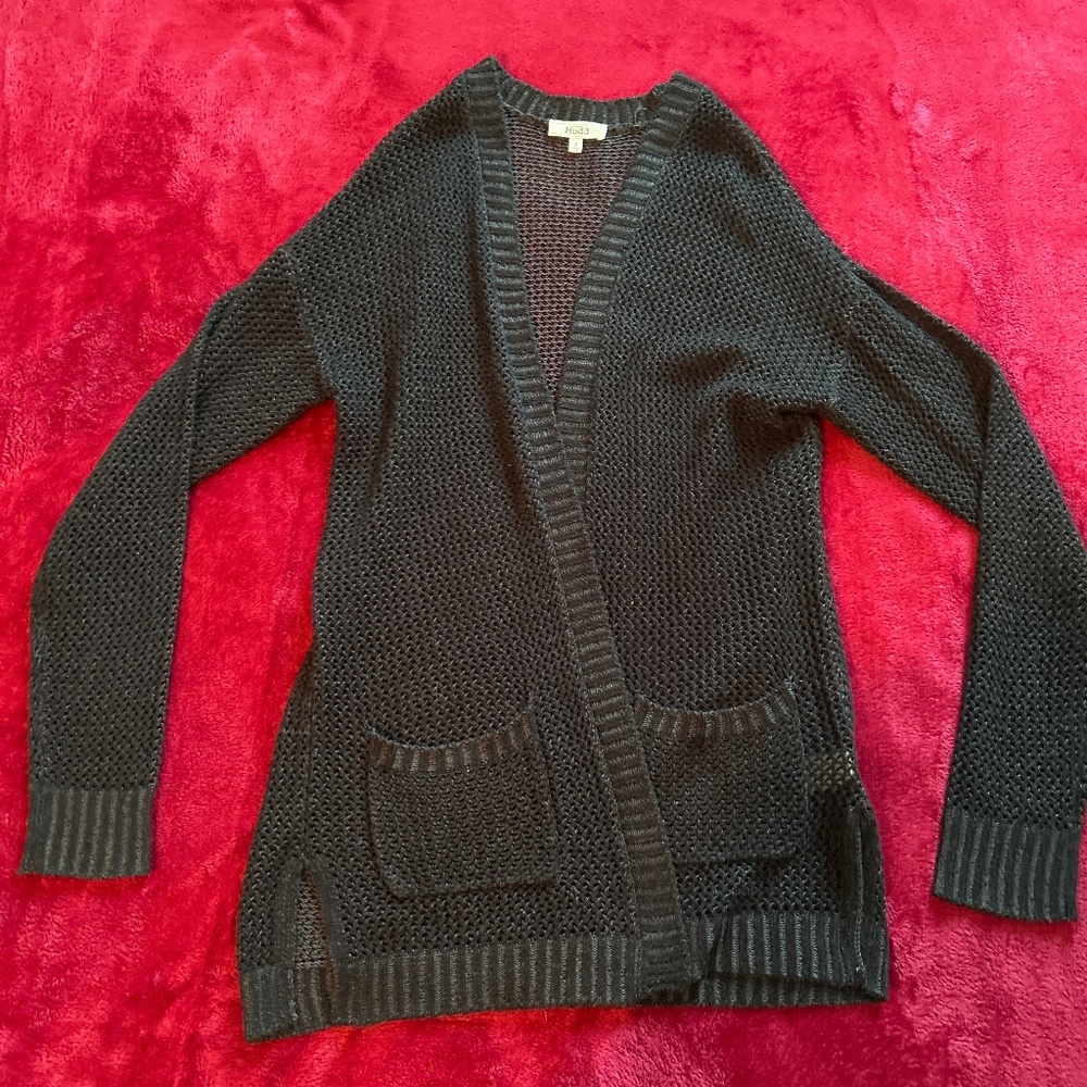 Black knit sweater